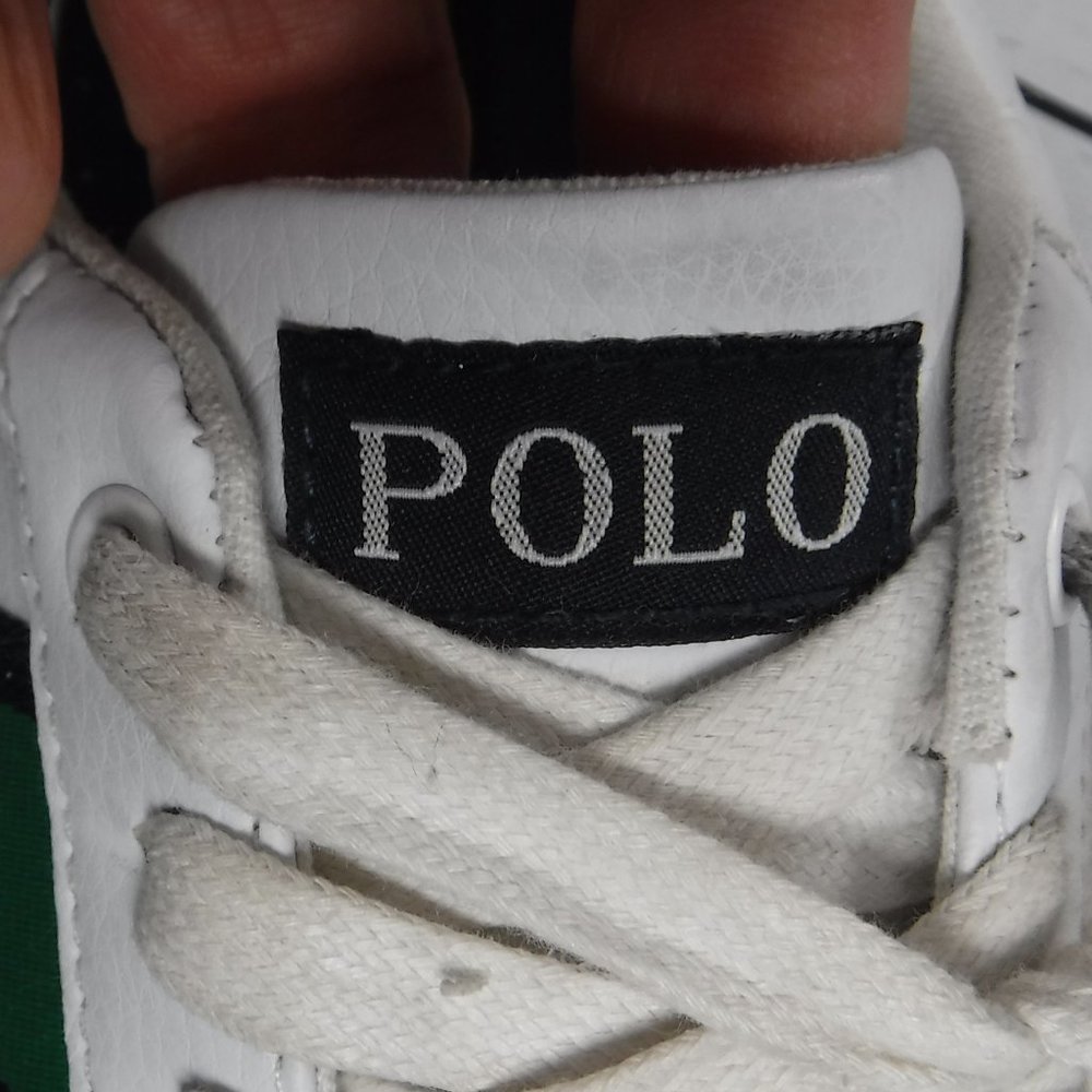 Polo by ralph lauren green & white sneaker  2 1/2 - Picture 10 of 13
